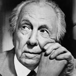 Portrait of Frank Lloyd Wright.