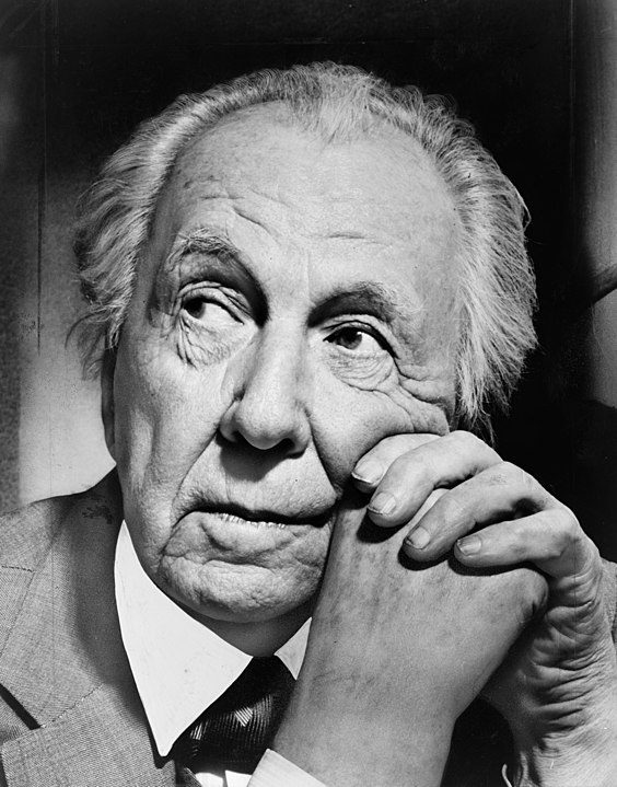 Portrait of Frank Lloyd Wright.