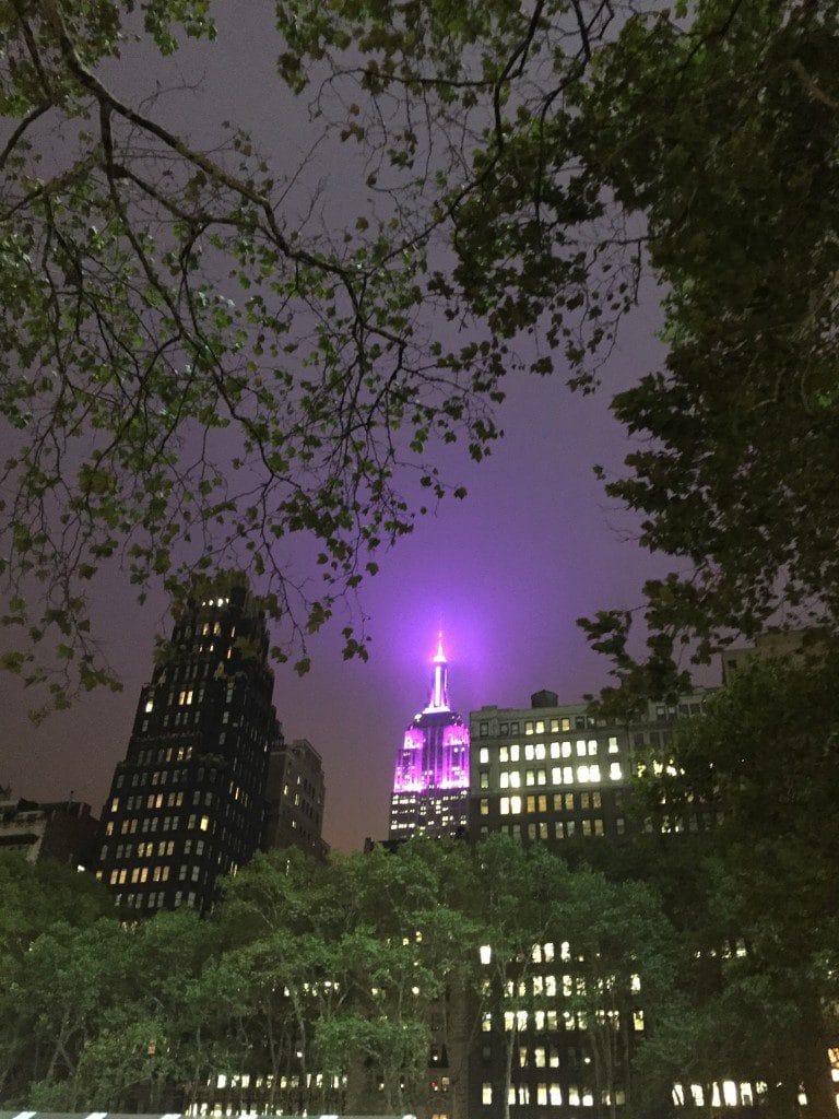 Purple Empire State Building