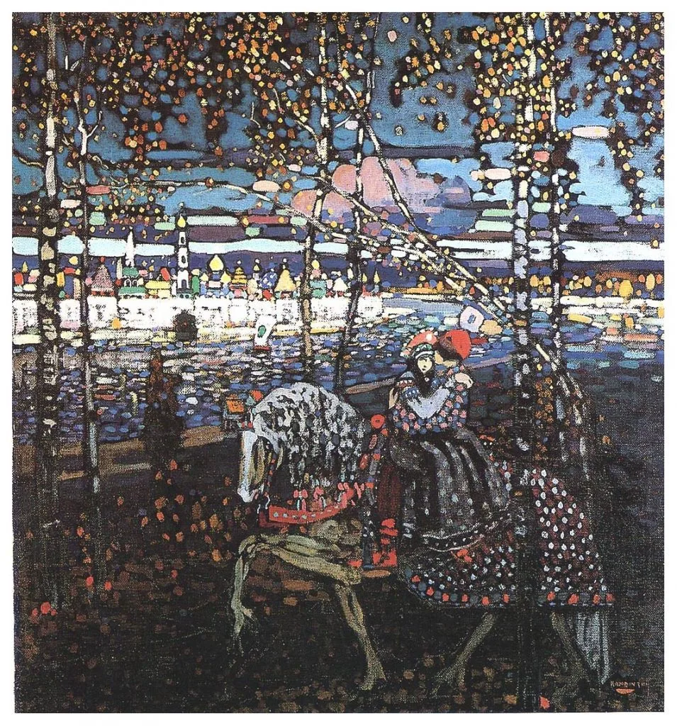 "Couple Riding," by Wassily Kandinsky, 1906.