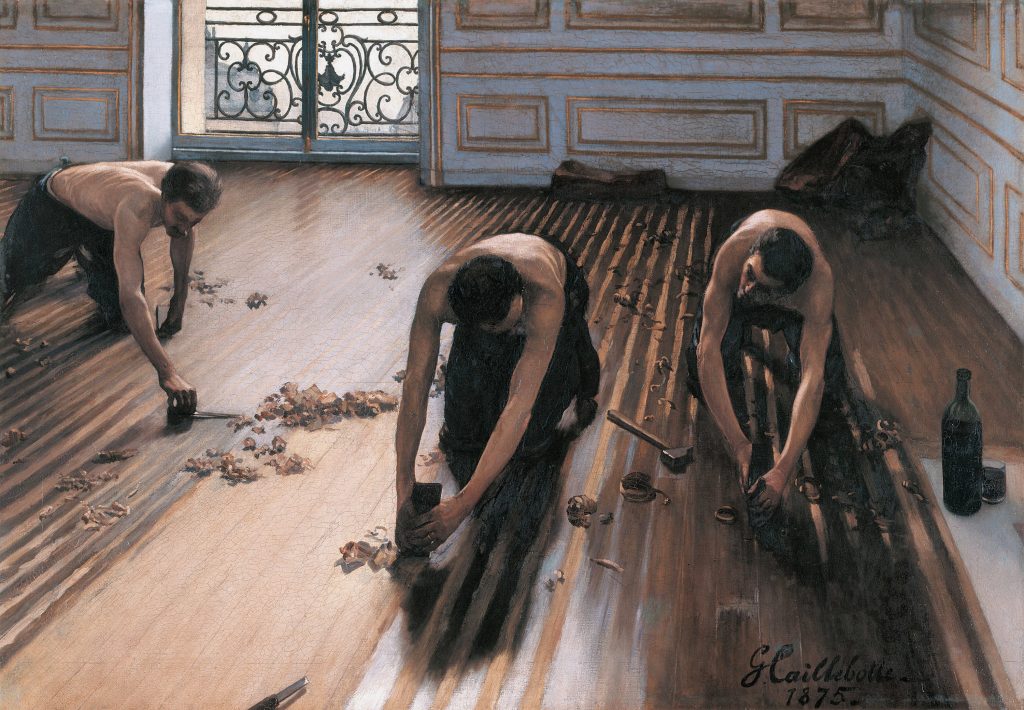 "The Floor Scrapers," Gustave Caillebotte.