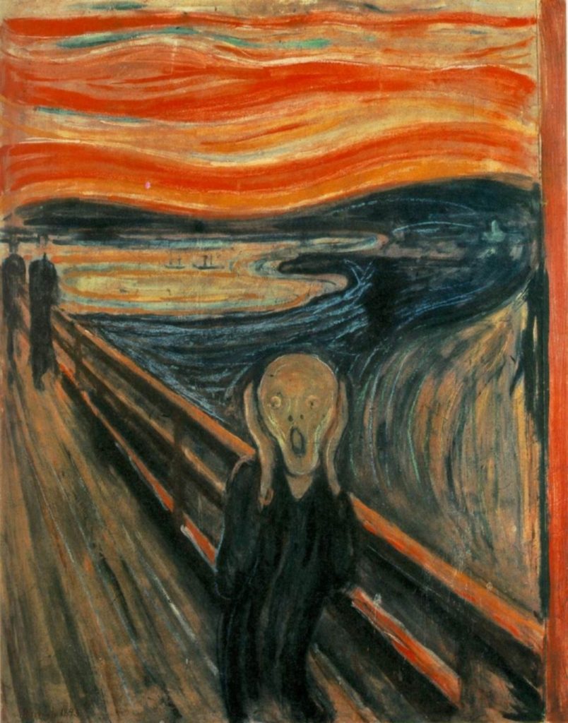 "The Scream," Edvard Munch.