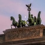 The Quadriga at the Brandenburg Gate, Berlin, Germany.