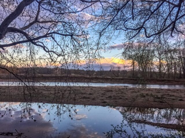 Walking along the Raritan River Greenway