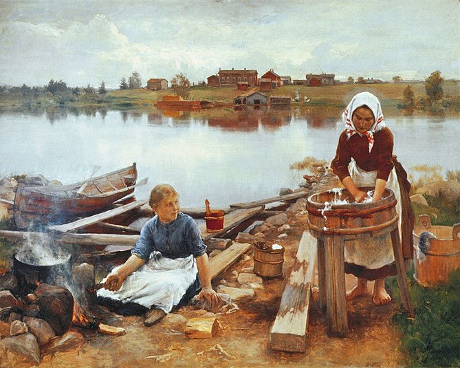 Eero Järnefelt, painting Pyykkiranta 1889