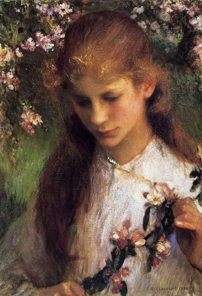"Apple Blossom," by George Clausen.