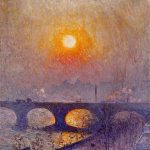 "Sunset Over Waterloo Bridge" by Emile Clause.