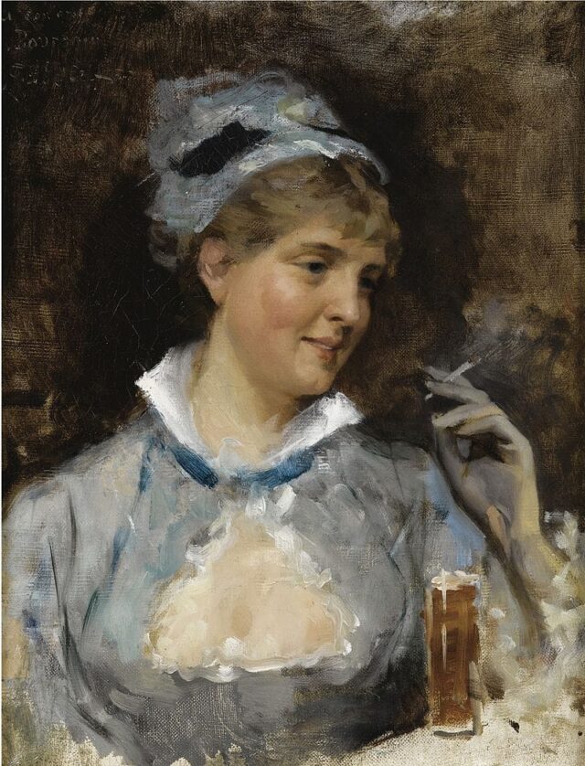 Inspiration: “Nainen Savuke Kadessa” by Albert Edelfelt