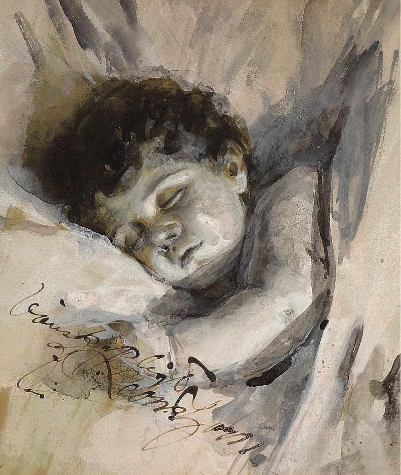 "Sleeping Child," by Anders Zorn.