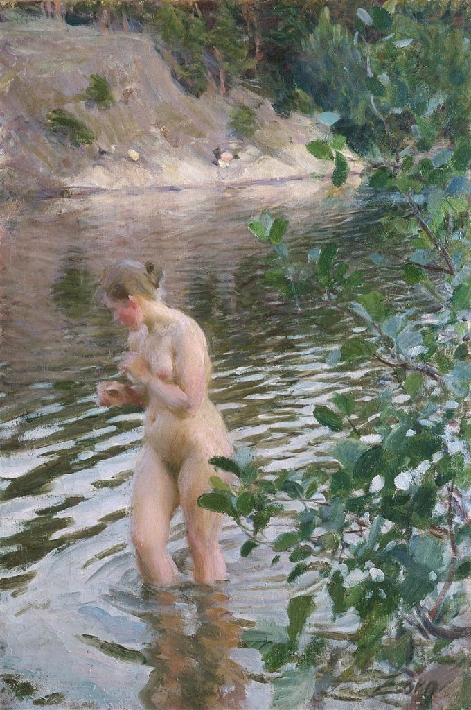 "Frileuse (Shivering Girl)," by Anders Zorn.
