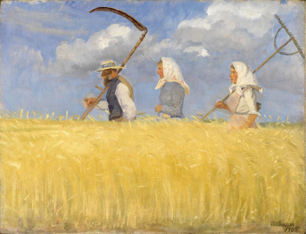 "Harvesters," by Anna Ancher.