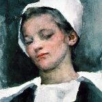 "Breton Girl Louise" by Elizabeth Adela Forbes.