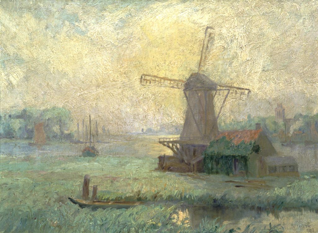 "Windmill Near River," by Maurice Cullen.