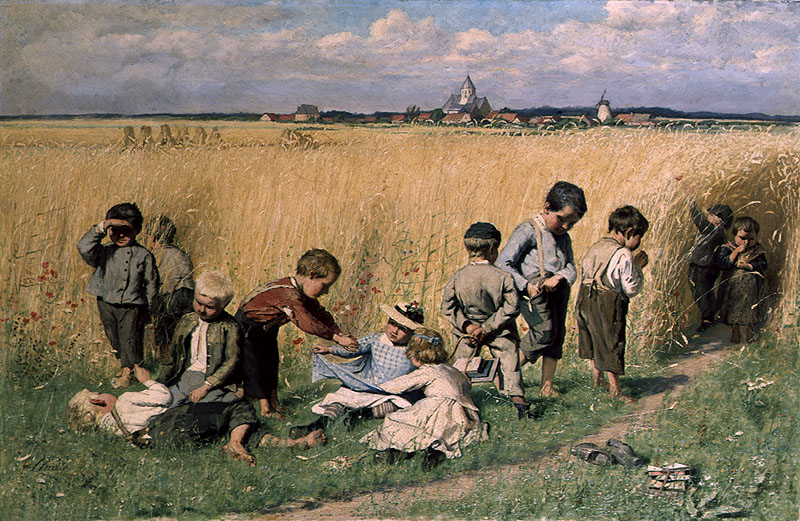 Inspiration: “On The Way to School,” by Emile Claus