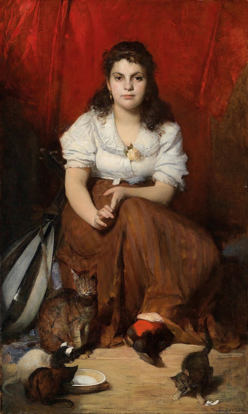 Inspiration: “Girl With Cats,” by Franz Rumpler