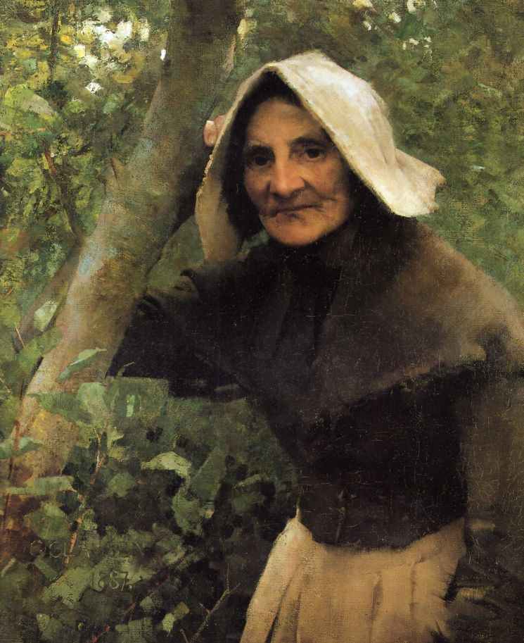 "Old Woman" by George Clausen.