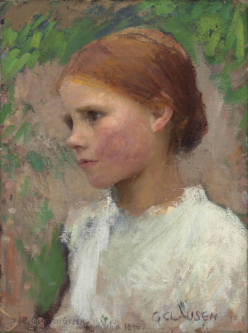 "Young Rural Girl," by George Clausen.