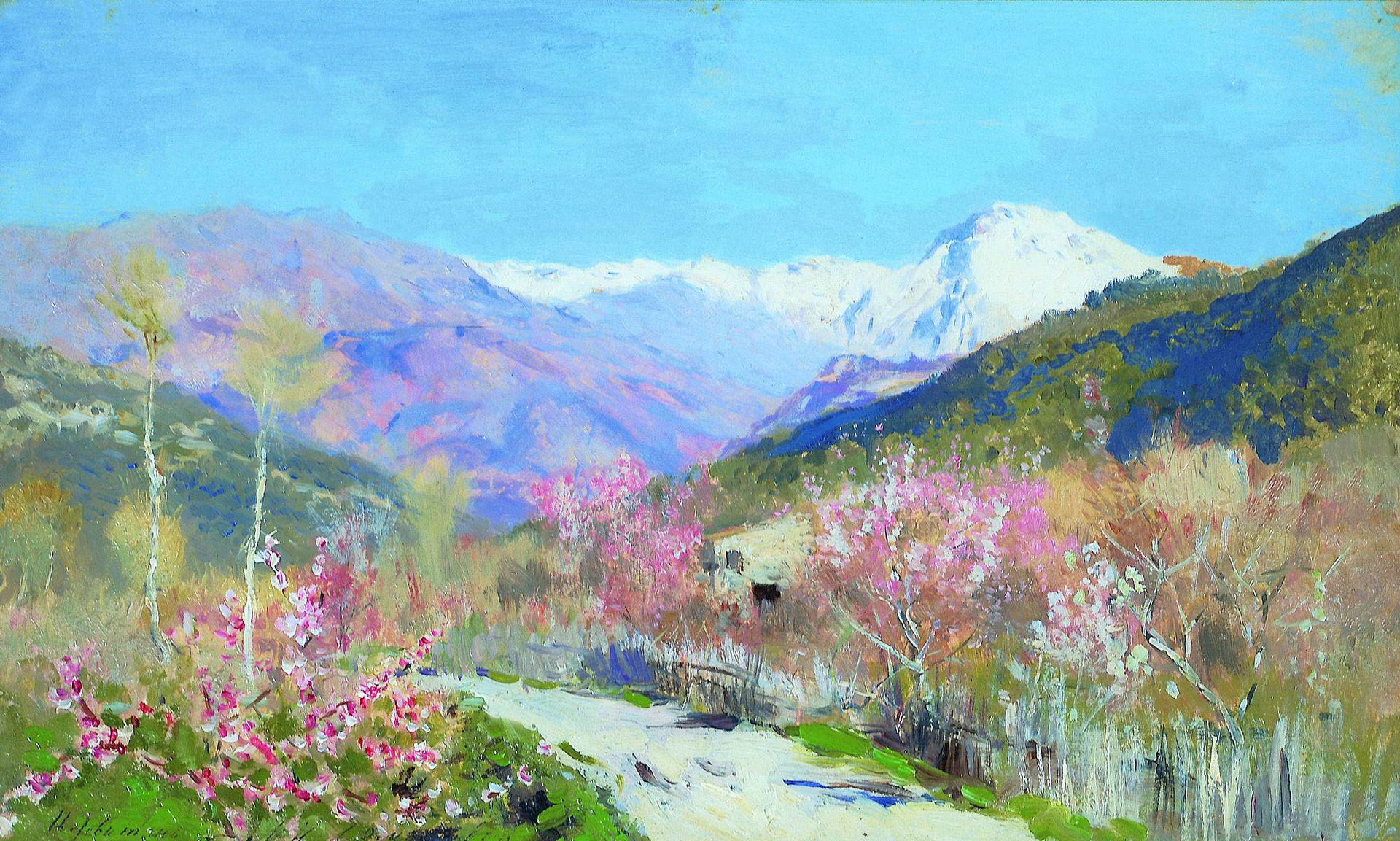 "Spring in Italy," by Isaac Levitan