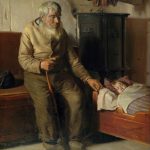 "Blind Kristian Minding A Child," Michael Ancher.