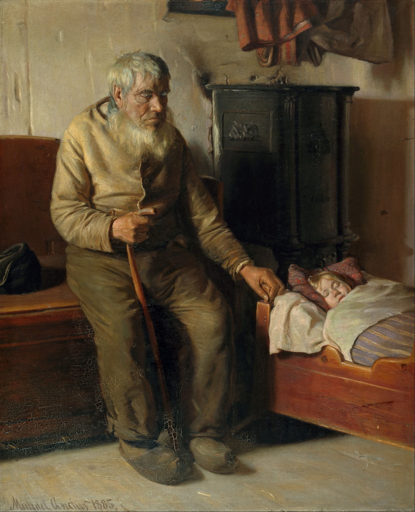 "Blind Kristian Minding A Child," Michael Ancher.