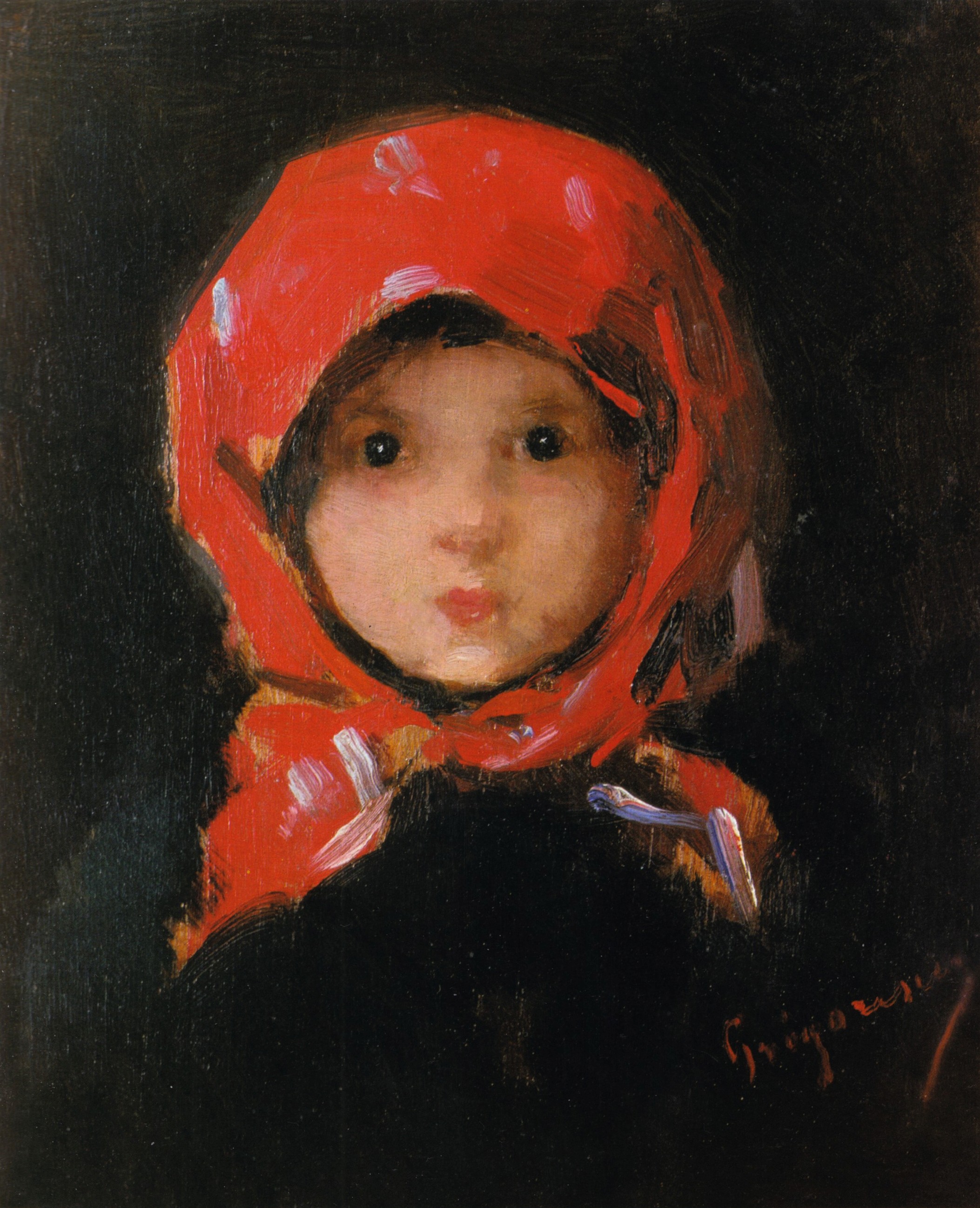 Inspiration: “The Little Girl With Red Headscarf” by Nicolae Grigorescu