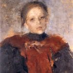 "Portrait Of A Girl," by Olga Boznańska, 1896.