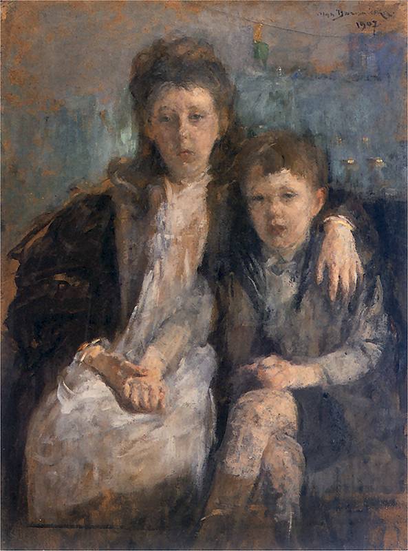 "Portret Dzieci," by Olga Boznańska.