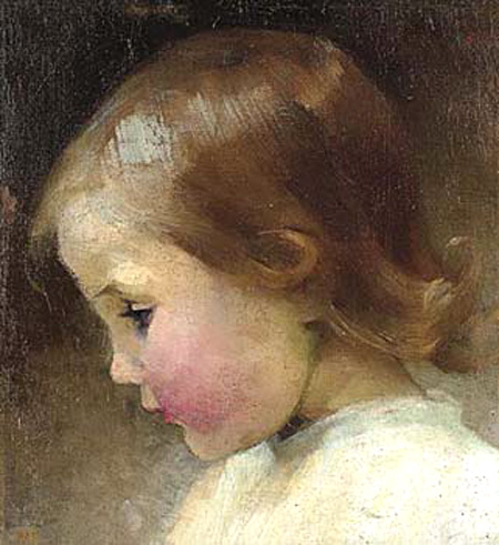 "Profile of a Girl" by Helene Schjerfbeck.