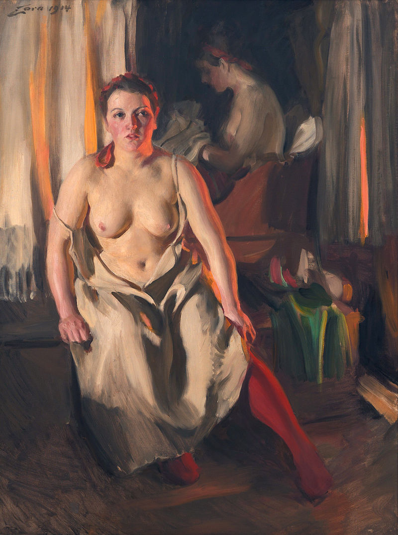 Inspiration: “Red Stockings,” by Anders Zorn
