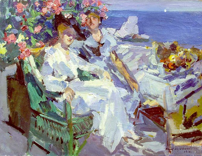 Two Ladies On a Terrace, 1911