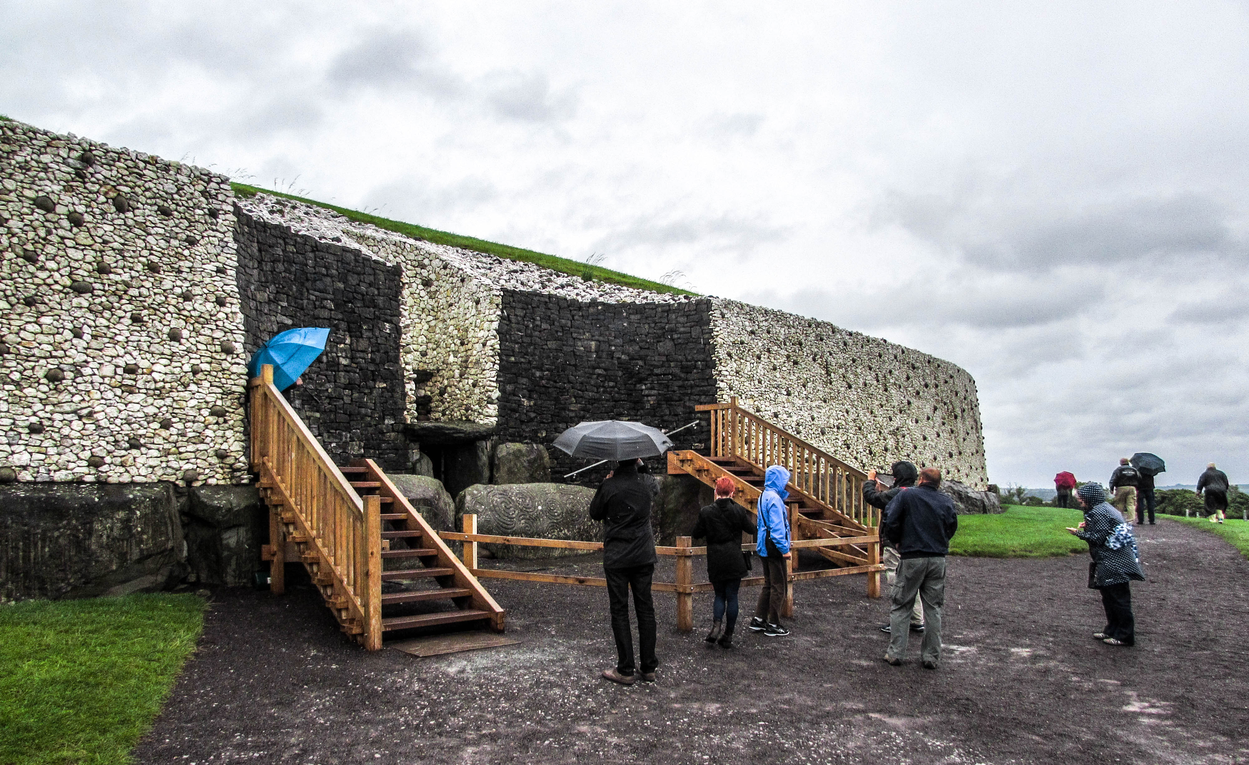Entering Newgrange.