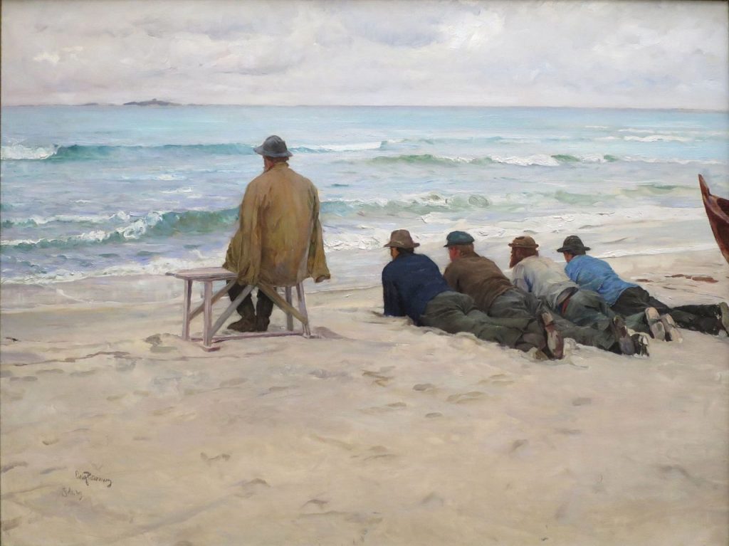 "On The Lookout," by Eilif Peterssen.