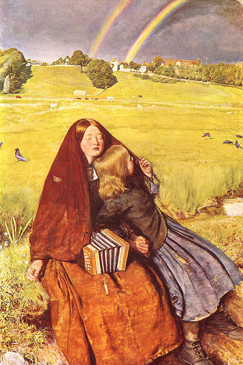 "The Blind Girl," by John Everett Millais