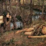 "Hylas With A Nymph," by John William Waterhouse.