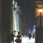 "Louvre At Night," by Aleksander Gierymski.