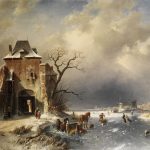 "Holländische Winterlands," by Charles Leickert.