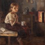 "A Girl By The Oven," by Elin Danielson-Gambogi.