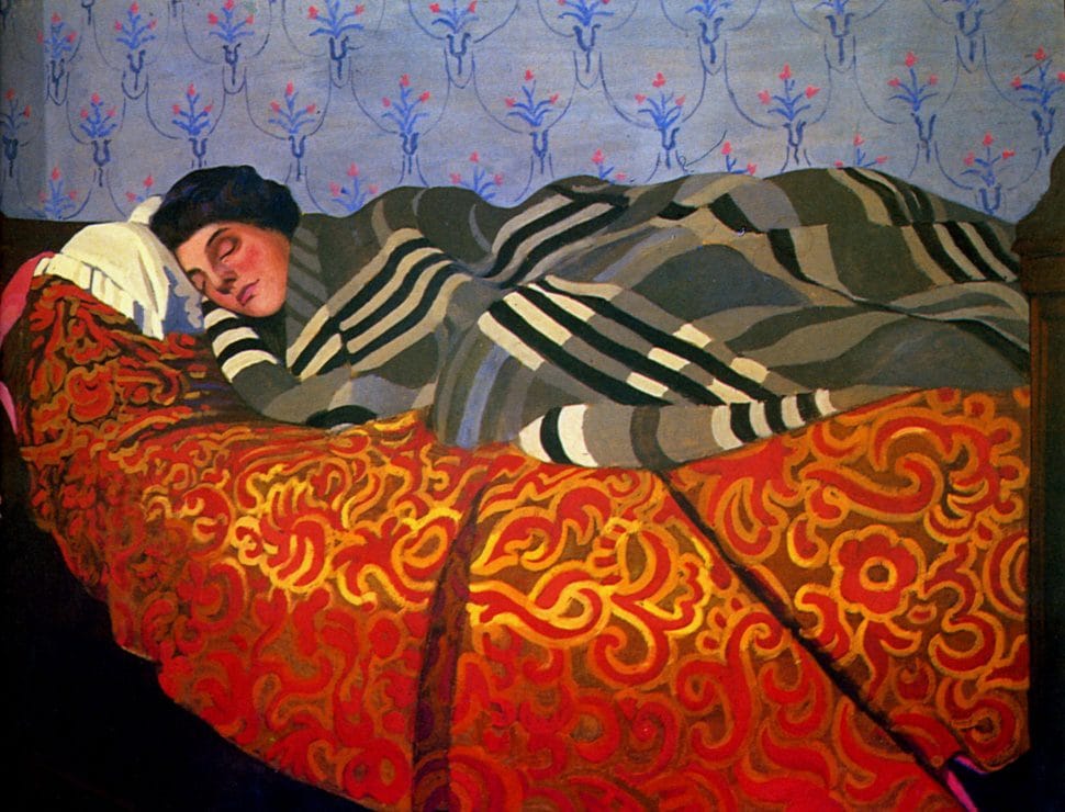 "Femme Couchée Dormant," by Félix Vallotton.