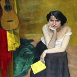 "Femme et Guitare," by Félix Vallotton.