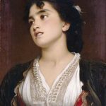 "A Roman Peasant Girl," by Frederic Leighton.