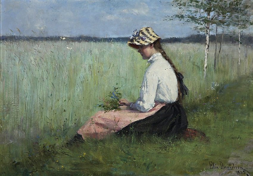 "Girl In Meadow," by Elin Danielson-Gambogi.