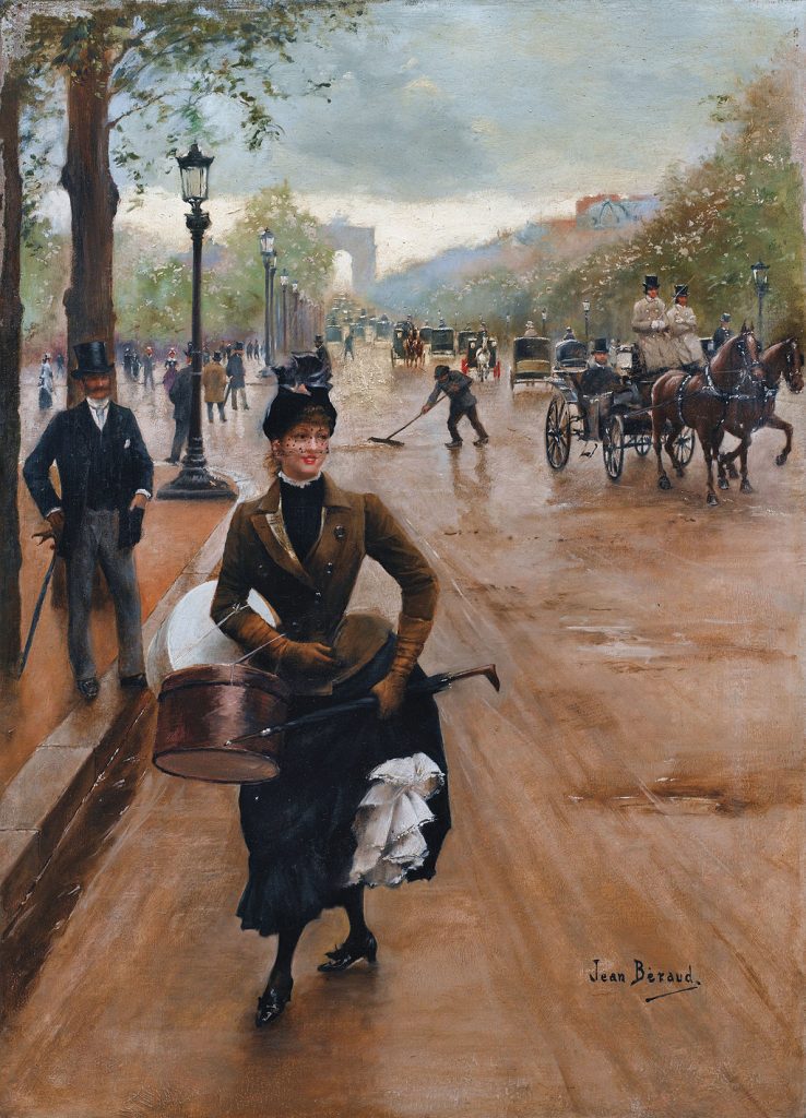"La Modiste Sur Les Champs," by Jean Béraud.