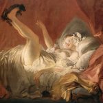 "Young Woman Playing With A Dog," by Jean-Honoré Fragonard.
