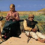"Blind Kristian and Tine Among the Dunes," by Michael Ancher