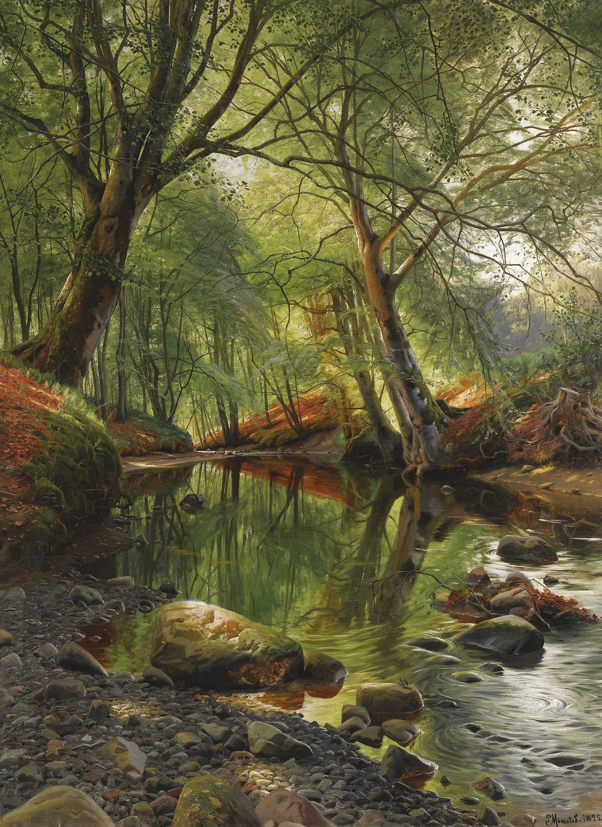 Inspiration: “A Woodland Stream,” By Peder Monsted