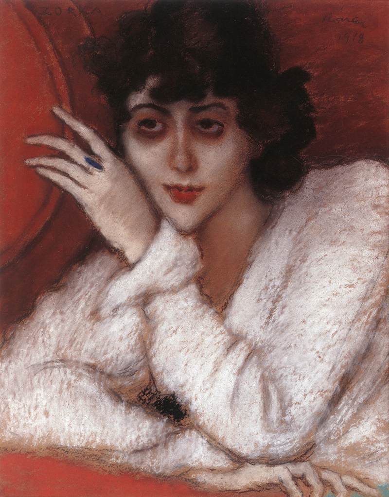 "Zorka In A Red Armchair," by József Rippl-Rónai