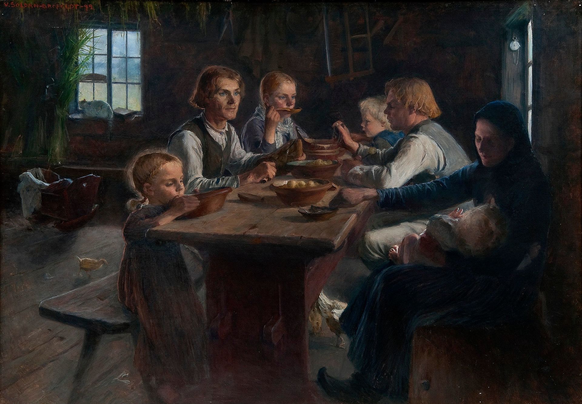 Inspiration: “Supper at a Finnish Farmhouse,” by Venny Brofeldt