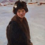 "Zimowa Dziewczyna," by Teodor Axentowicz.