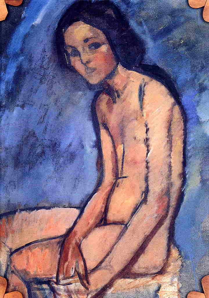 "Seated Nude," by Amedeo Modigliani.
