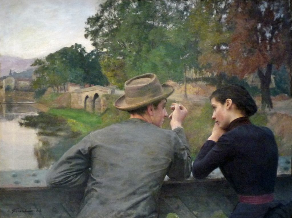 "Les Amoureux," by Émile Friant